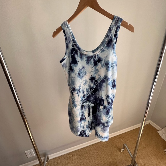 Old Navy tie died cotton romper with tie close, xs - Picture 2 of 10